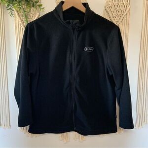 DRAKE Youth Camp Fleece Full Zip Pullover‎ Black Size 12